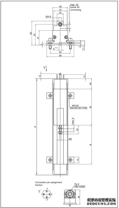 德國Novotechnik TLH-450位移傳感器產品尺寸