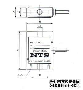 日本NTS LRK-5KN稱重傳感器的產品尺寸
