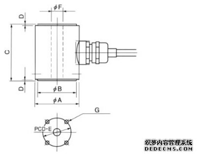 日本NTS LCH-10KN稱重傳感器產品尺寸